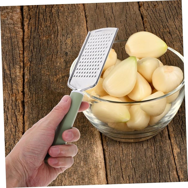 Stainless Steel Handheld Garlic Mincer Cheese Zester Multi Functional Grater Tool - Image 4